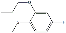 4-fluoro-1-methylsulfanyl-2-propoxybenzene 구조식 이미지