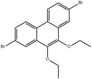 Phenanthrene,2,7-dibromo-9,10-diethoxy- Structure