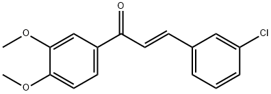 (2E)-3-(3-chlorophenyl)-1-(3,4-dimethoxyphenyl)prop-2-en-1-one Structure
