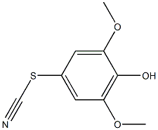 Thiocyanic acid, 4-hydroxy-3,5-dimethoxyphenyl ester 구조식 이미지