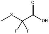Difluoro-methylsulfanyl-acetic acid 구조식 이미지