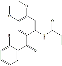 N-[2-(2-bromobenzoyl)-4,5-dimethoxyphenyl]prop-2-enamide Structure