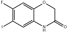 7-Fluoro-6-iodo-4H-benzo[1,4]oxazin-3-one Structure