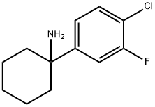 1-(4-chloro-3-fluorophenyl)cyclohexan-1-amine 구조식 이미지