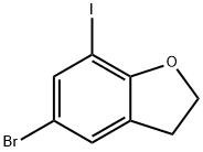 5-bromo-7-iodo-2,3-dihydrobenzofuran Structure