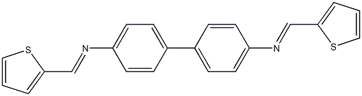 N,N'-bis(2-thienylmethylene)-4,4'-biphenyldiamine 구조식 이미지