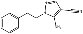 5-Amino-1-phenethyl-1H-pyrazole-4-carbonitrile 구조식 이미지