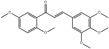 (2E)-1-(2,5-dimethoxyphenyl)-3-(3,4,5-trimethoxyphenyl)prop-2-en-1-one Structure