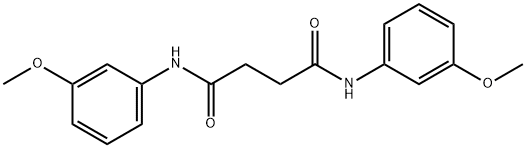 N,N'-bis(3-methoxyphenyl)succinamide Structure