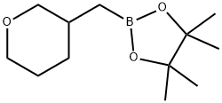 (Tetrahydro-2H-pyran-3-yl)methylboronic acid pinacol ester 구조식 이미지