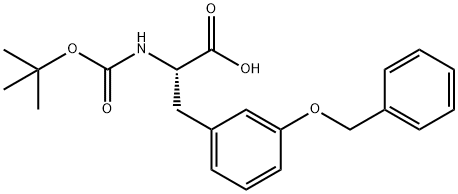 L-Phenylalanine, N-[(1,1-dimethylethoxy)carbonyl]-3-(phenylmethoxy)- 구조식 이미지