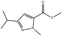 methyl 3-isopropyl-1-methyl-1H-pyrazole-5-carboxylate 구조식 이미지