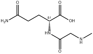 (2R)-4-carbamoyl-2-[2-(methylamino)acetamido]butanoic acid Structure