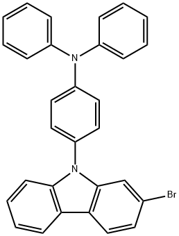 [4-(2-Bromo-carbazol-9-yl)-phenyl]-diphenyl-amine Structure