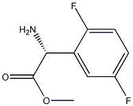 METHYL(2R)-2-AMINO-2-(2,5-DIFLUOROPHENYL)ACETATE Structure