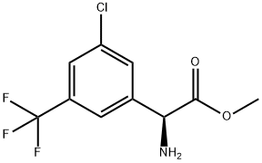 METHYL(2S)-2-AMINO-2-[3-CHLORO-5-(TRIFLUOROMETHYL)PHENYL]ACETATE Structure