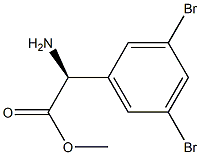METHYL(2S)-2-AMINO-2-(3,5-DIBROMOPHENYL)ACETATE Structure