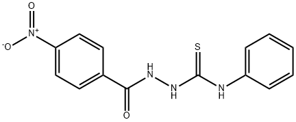 2-(4-nitrobenzoyl)-N-phenylhydrazinecarbothioamide 구조식 이미지