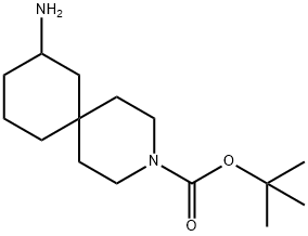 tert-butyl 8-amino-3-azaspiro[5.5]undecane-3-carboxylate Structure