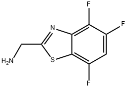 C-(4,5,7-Trifluoro-benzothiazol-2-yl)-methylamine Structure