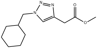 (1-Cyclohexylmethyl-1H-[1,2,3]triazol-4-yl)-acetic acid methyl ester 구조식 이미지