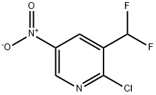 Pyridine,2-chloro-3-(difluoromethyl)-5-nitro- 구조식 이미지