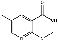 2-(Methylthio)-5-methylpyridine-3-carboxylic acid 구조식 이미지