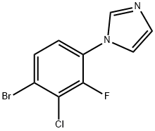 1-(4-Bromo-3-chloro-2-fluorophenyl)-1H-imidazole 구조식 이미지