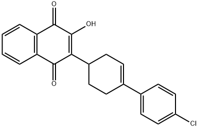 2-(4'-chloro-2,3,4,5-tetrahydro-[1,1'-biphenyl]-4-yl)-3-hydroxynaphthalene-1,4-dione Structure