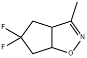 5,5-DIFLUORO-3-METHYL-4,5,6,6A-TETRAHYDRO-3AH-CYCLOPENTA[D]ISOXAZOLE Structure