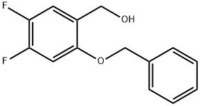 (2-(Benzyloxy)-4,5-difluorophenyl)methanol 구조식 이미지