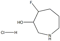 4-FLUOROAZEPAN-3-OL HCL Structure