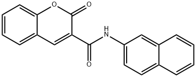 N-(naphthalen-2-yl)-2-oxo-2H-chromene-3-carboxamide 구조식 이미지