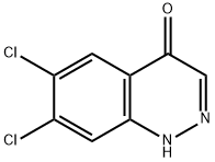 6,7-Dichloro-1H-cinnolin-4-one 구조식 이미지