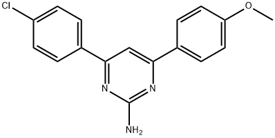 4-(4-chlorophenyl)-6-(4-methoxyphenyl)pyrimidin-2-amine Structure