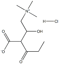 Propionyl-L-carnitine,HCl Structure