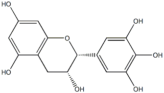 (2R,3R)-2-(3,4,5-trihydroxyphenyl)-3,4-dihydro-2H-chromene-3,5,7-triol Structure