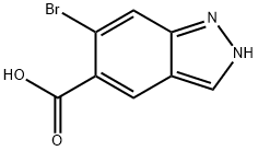 6-bromo-1H-indazole-5-carboxylic acid Structure