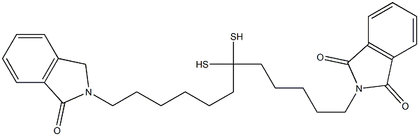 2-[6-[6-(3-oxo-1H-isoindol-2-yl)hexyldisulfanyl]hexyl]isoindole-1,3-dione Structure