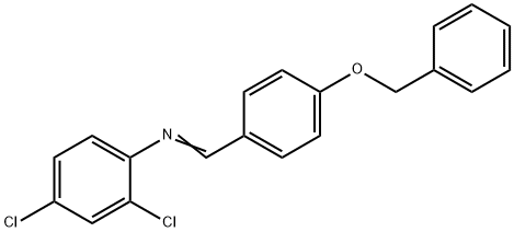 N-[4-(benzyloxy)benzylidene]-2,4-dichloroaniline Structure
