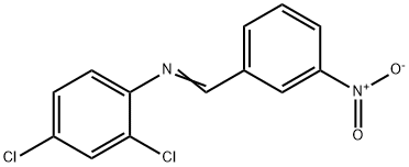 (2,4-dichlorophenyl)(3-nitrobenzylidene)amine 구조식 이미지