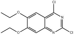 QUINAZOLINE, 2,4-DICHLORO-6,7-DIETHOXY- Structure