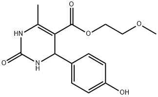 2-methoxyethyl 4-(4-hydroxyphenyl)-6-methyl-2-oxo-1,2,3,4-tetrahydropyrimidine-5-carboxylate Structure