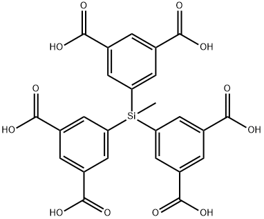1,3-Benzenedicarboxylic acid, 5,5',5''-(methylsilylidyne)tris- Structure