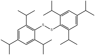 Bis(2,4,6-triisopropylphenyl) disulfide Structure