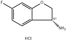 (3R)-6-FLUORO-2,3-DIHYDROBENZO[B]FURAN-3-YLAMINE HYDROCHLORIDE Structure