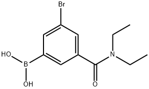 5-Bromo-3-(N,N-diethylaminocarbonyl)phenylboronic acid Structure