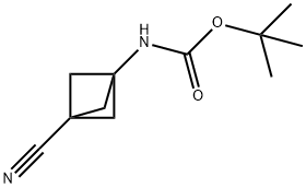 tert-butyl (3-cyanobicyclo[1.1.1]pentan-1-yl)carbamate Structure