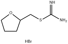 {[(oxolan-2-yl)methyl]sulfanyl}methanimidamide hydrobromide Structure