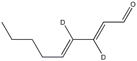 (2E,4E)-3,4-dideuterionona-2,4-dienal Structure